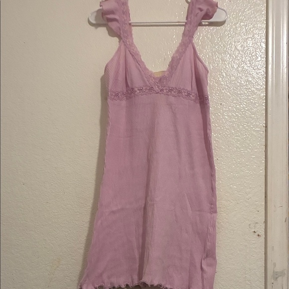 Lavender Lace Trim Chemise - Picture 1 of 1
